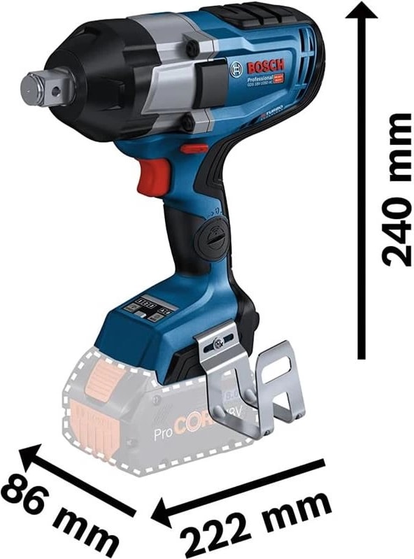 Gds 18V-1050 H Akülü Darbeli Somun Sıkma (18 Volt, Solo, Karton Kutuda, 1.050 Nm
