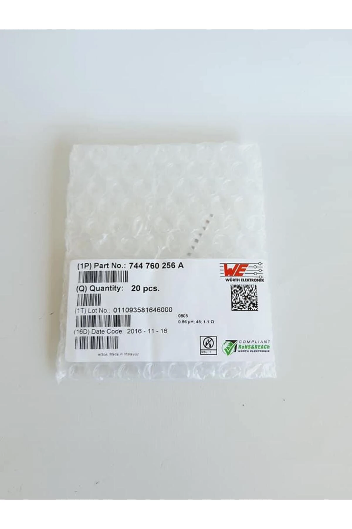 Elektronik 744760256A Sabit İndüktör 20 Adet