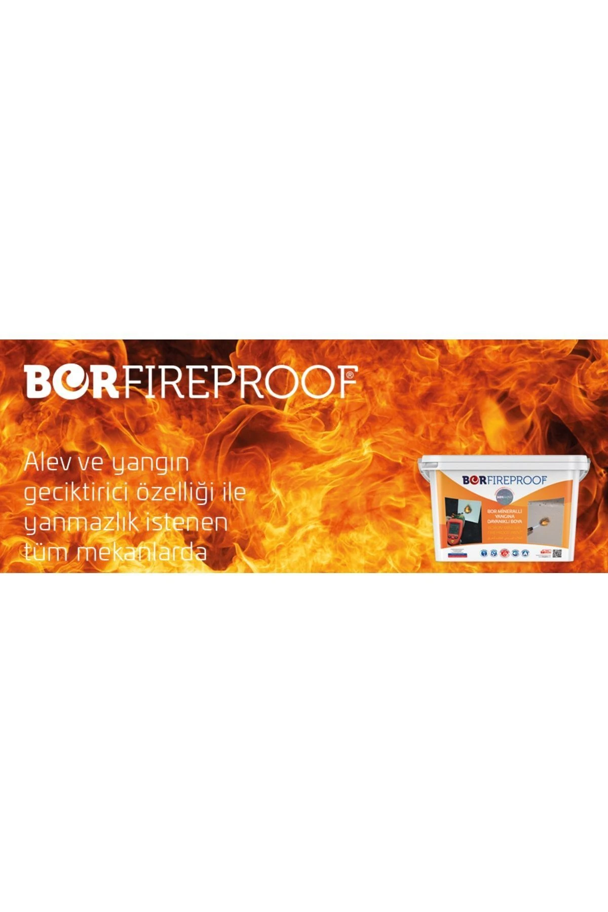 Borfıreproof Yangına Dayanıklı Boya 4 Kg