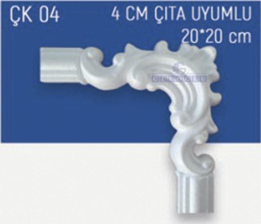 4 cm Desenli Köşe Çıtası Stropiyer - 4 Adet
