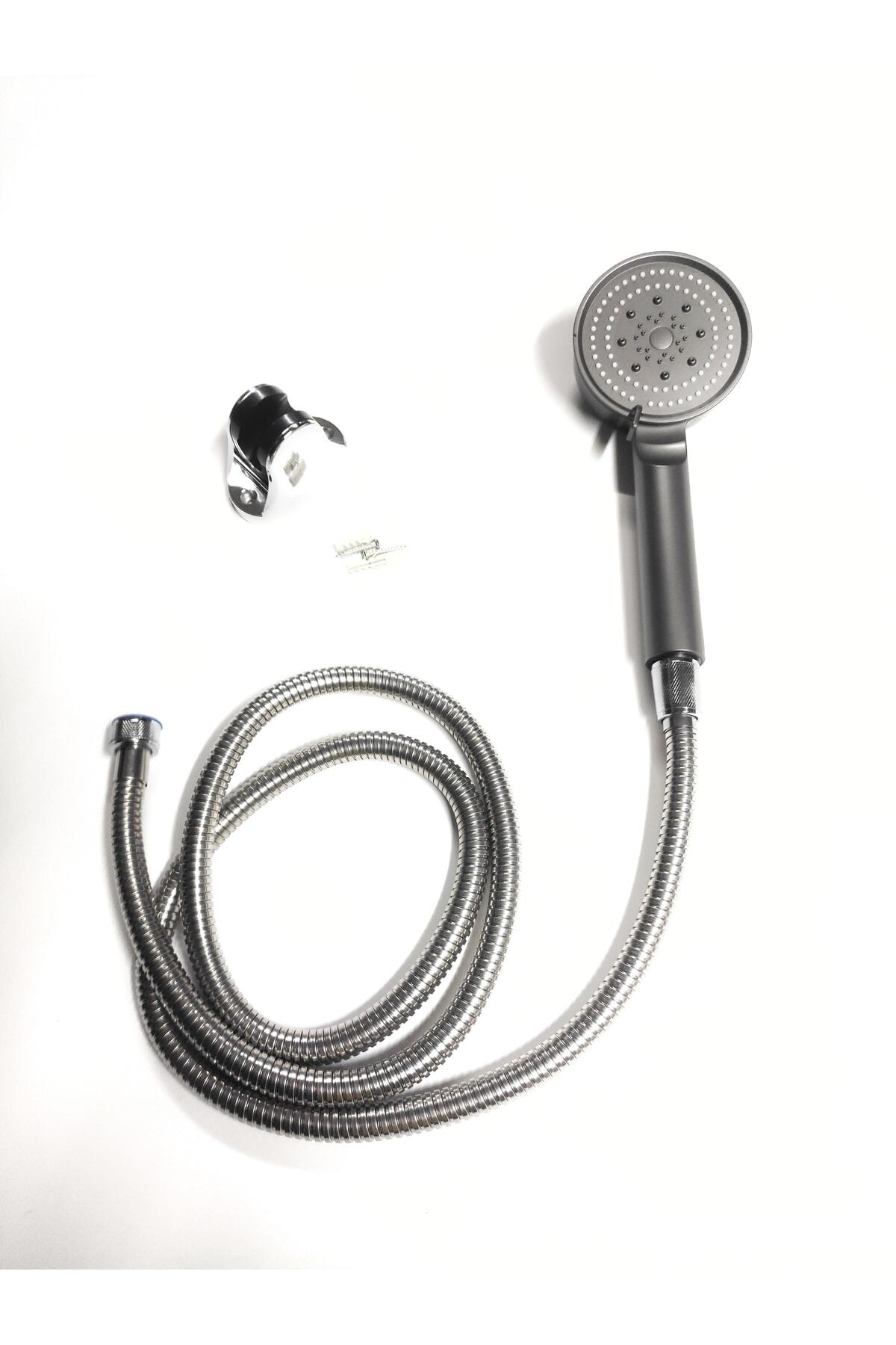 Fonksiyonlu Banyo Duş Başlığı Seti Fiskiyesi Telefonu Alfa Seri Antrasit