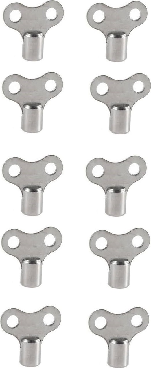 Kalorifer Petek Radyatör Havlupan Hava Alma Anahtarı Krom Purjör 10'lu