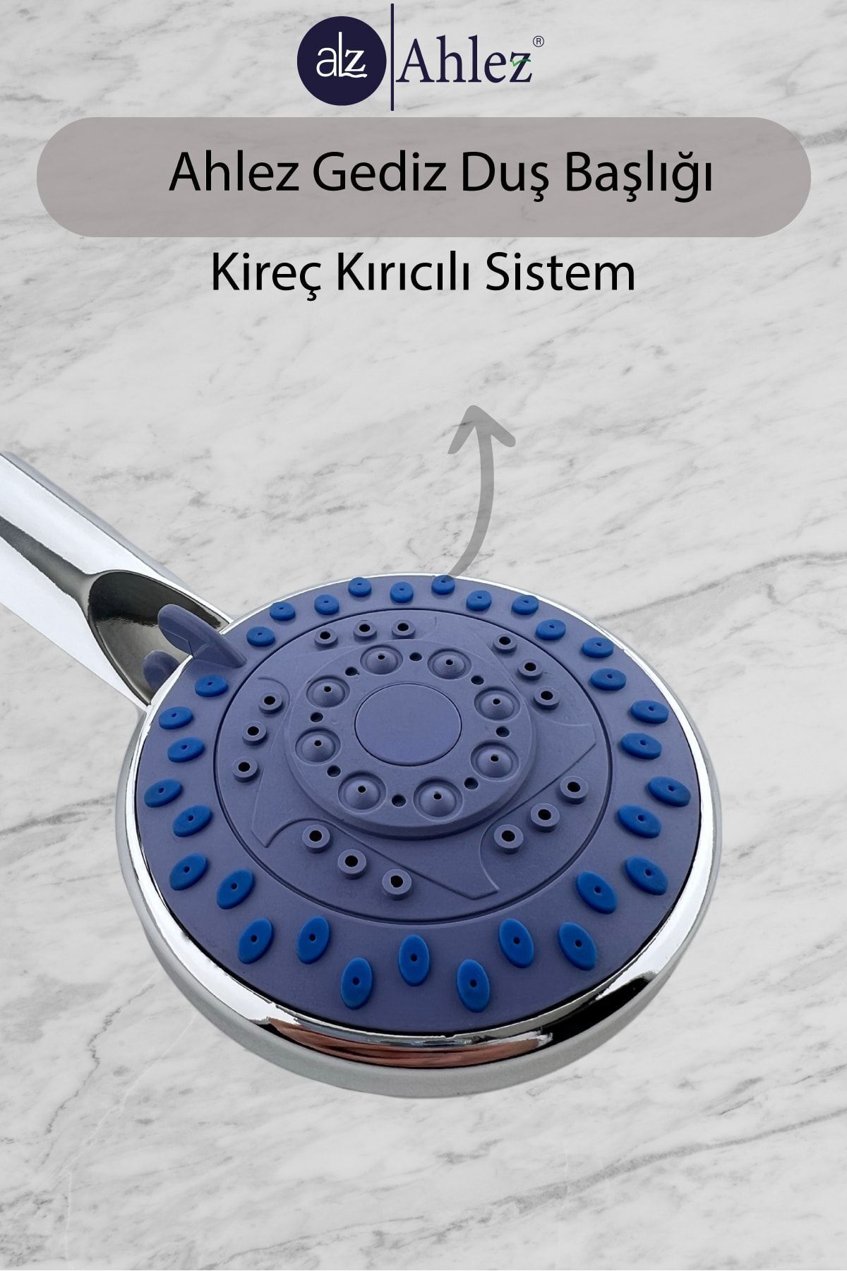 Gediz 5 Fonksiyonlu Duş Başlığı + Duş Hortumu + Büyük Mafsal Duş Sistemi