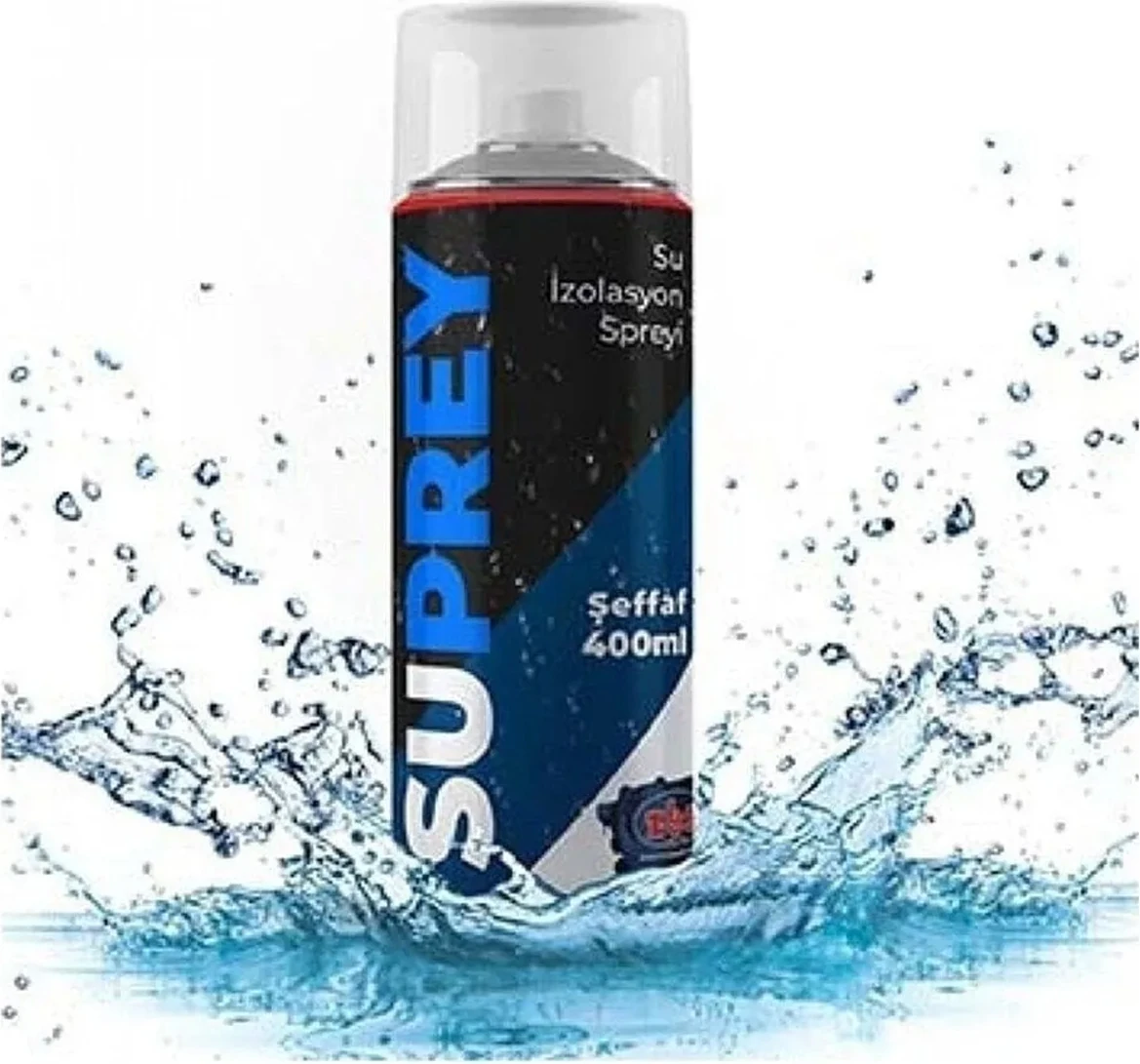 Suprey Şeffaf Sızdırmazlık Su Izolasyon Spreyi Mutfak Banyo Araba Tekne Seramik Hortum Metal Yüzey