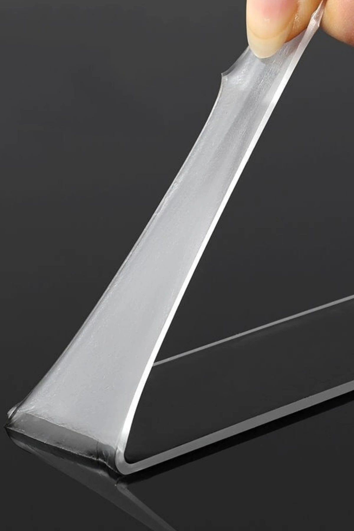 Çift Taraflı Silikonlu 2 Metre Şeffaf Bant Su Geçirmez Süper Güçlü Montaj Band Akrilik