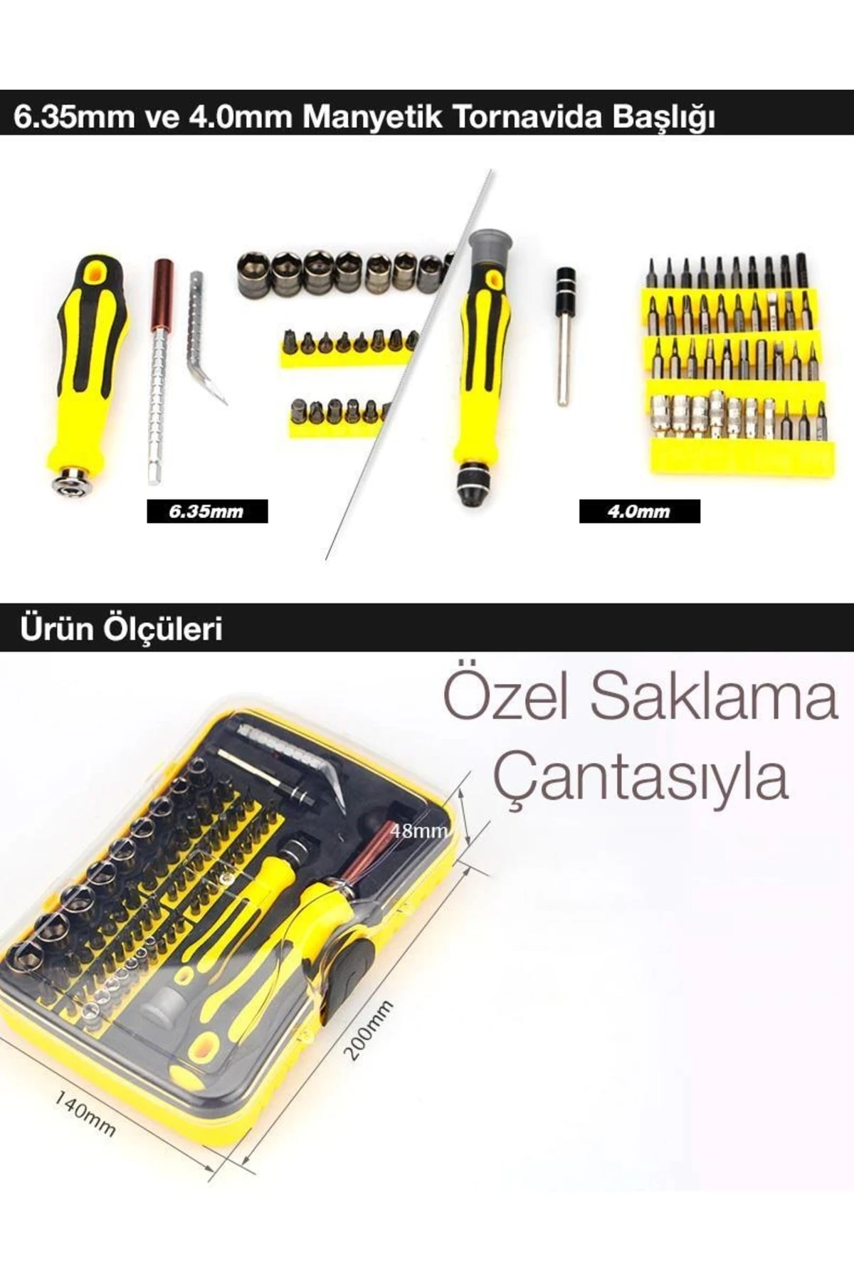 70 Parça Elektronikçi Profesyonel Endüstriyel Tornavida Tamir Seti