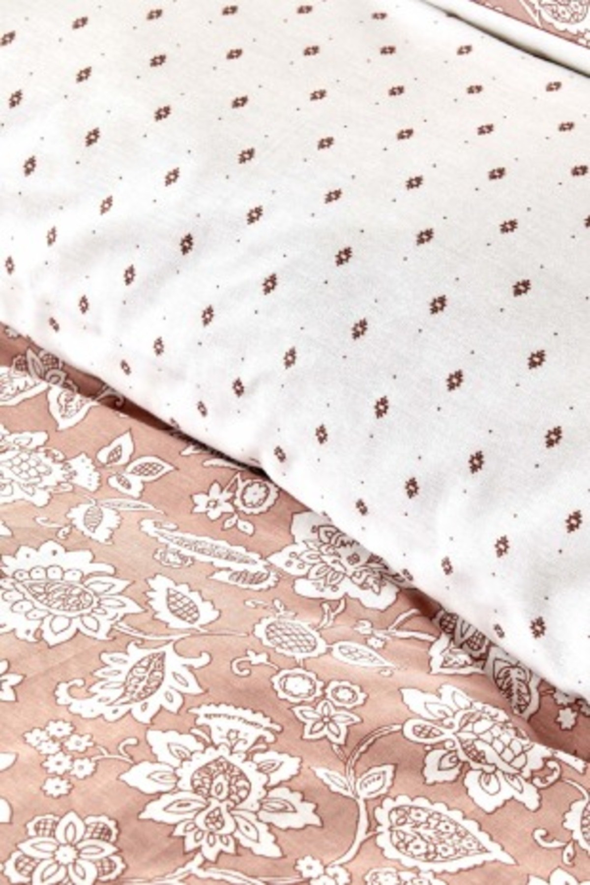 Celerina Pembe %100 Pamuk Çift Kişilik Fitted Nevresim Takımı
