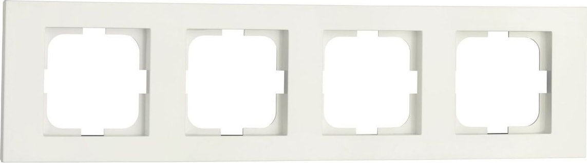 8 Adet Grano Beyaz Dörtlü Çerçeve 8'li Paket / Set