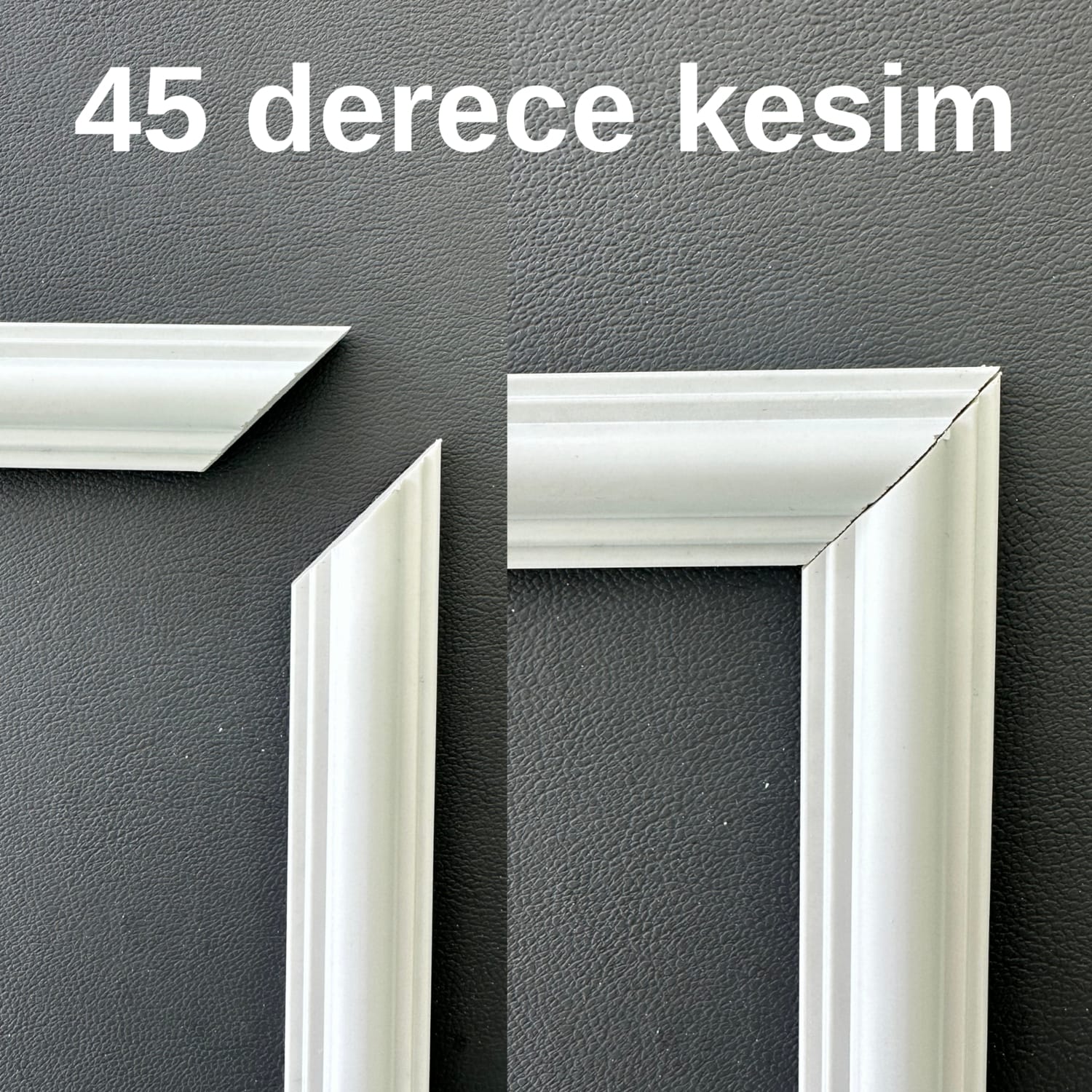 Kolay Kurulum Kendinden Yapışkanlı Boyanabilir Dekoratif Hazır Kesimli Duvar Çıtası Paketi