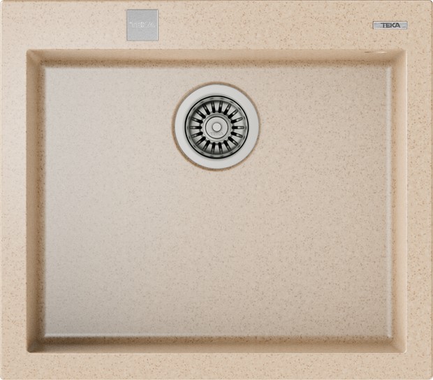 FORSQUARE 50.40 TG AVENA BEIGE Ankastre Kumanda Sifonlu Granit Eviye Bej 50 cm 115230007