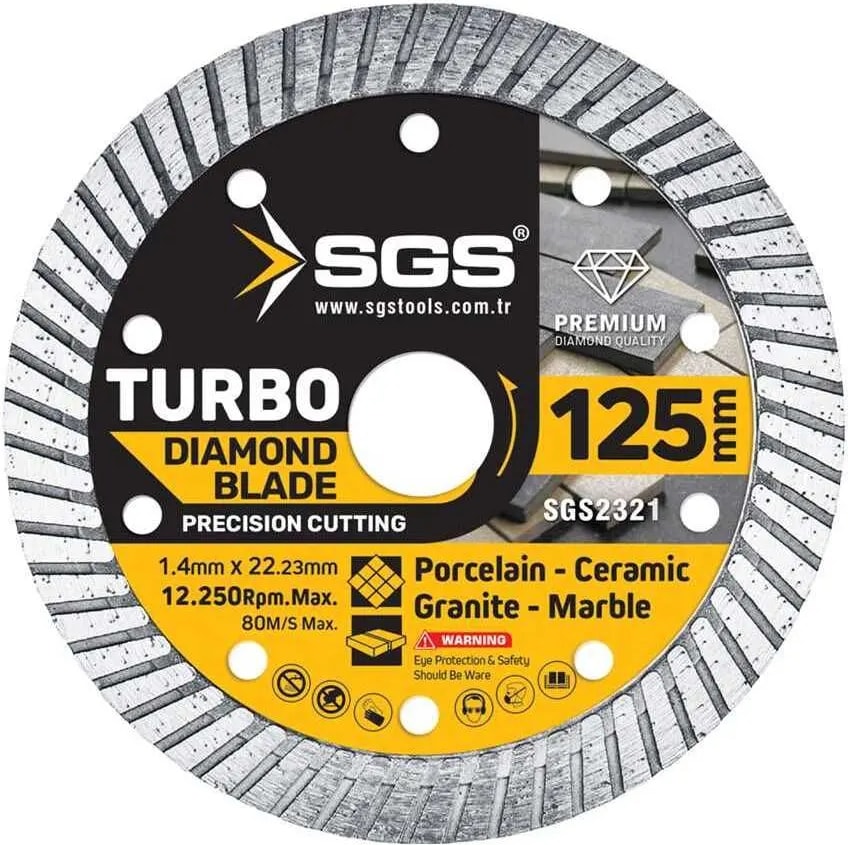 SGS Turbo Elmas Hassas Kesici (115*1,2 Mm)