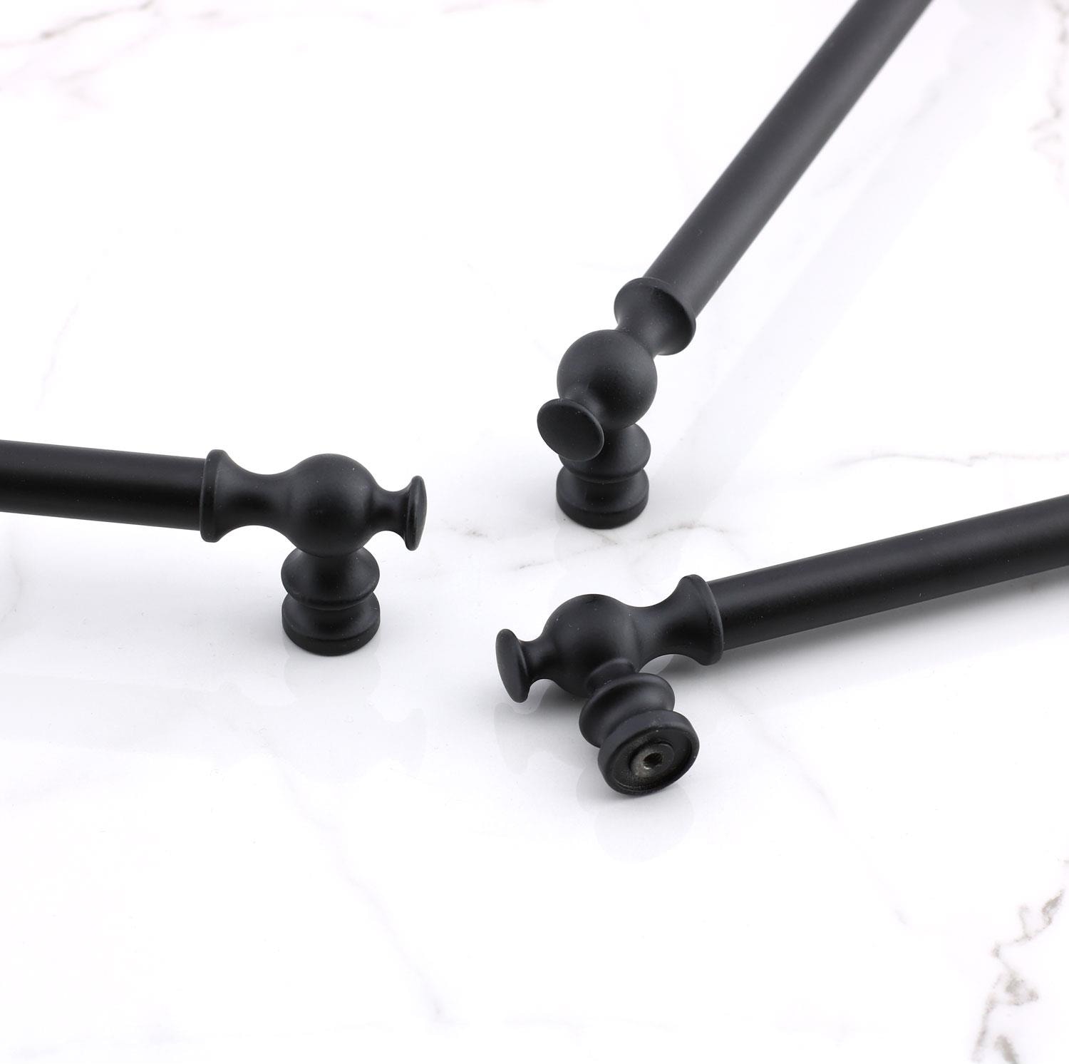 Mobilya Mutfak Metal Dolabı Çekmece Dolap Kapak Kulpları Kulbu Kulpu 32 cm-320 mm Siyah Kulp