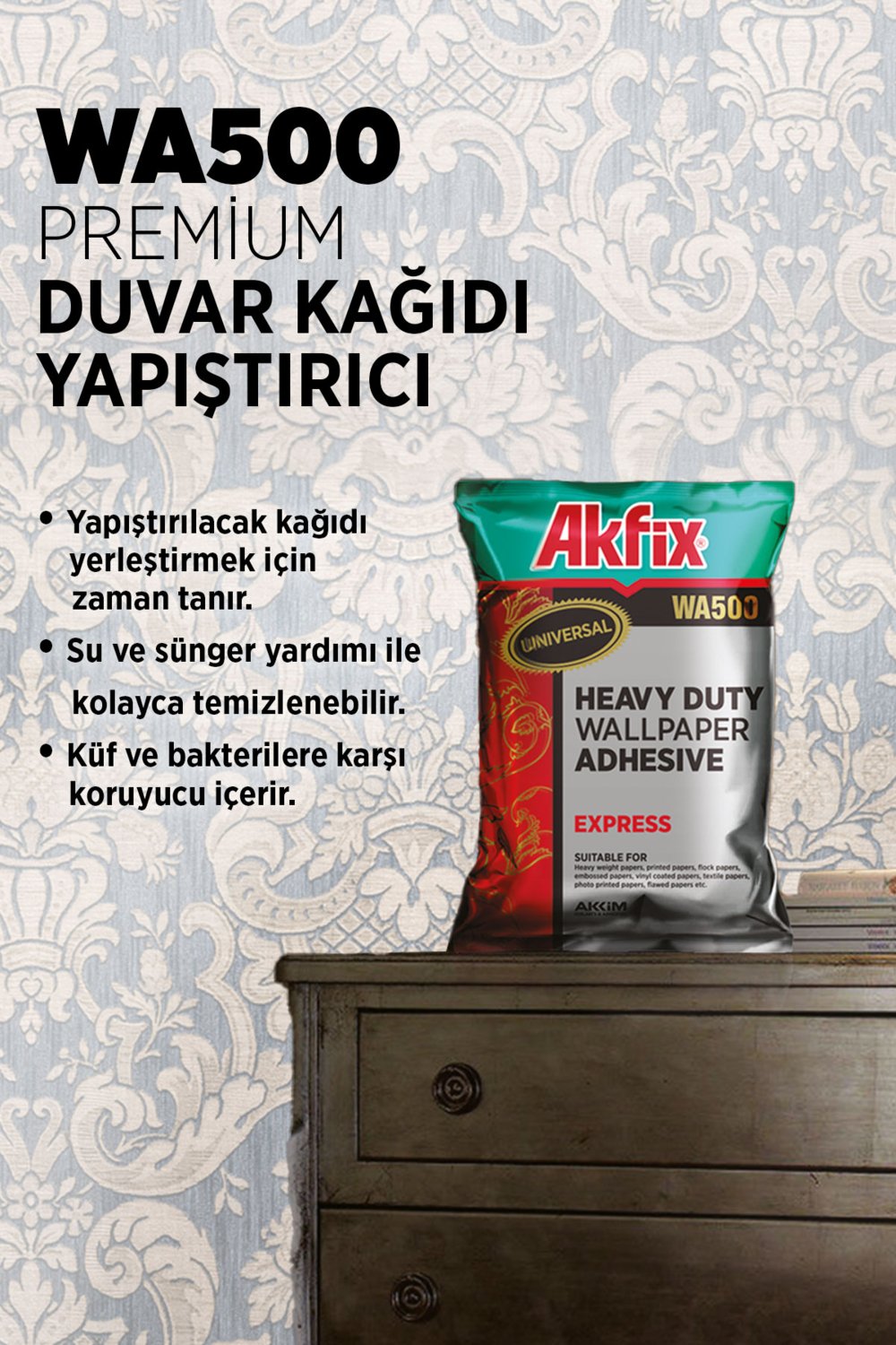 WA500 Duvar Kağıdı Yapıştırıcı 250GR