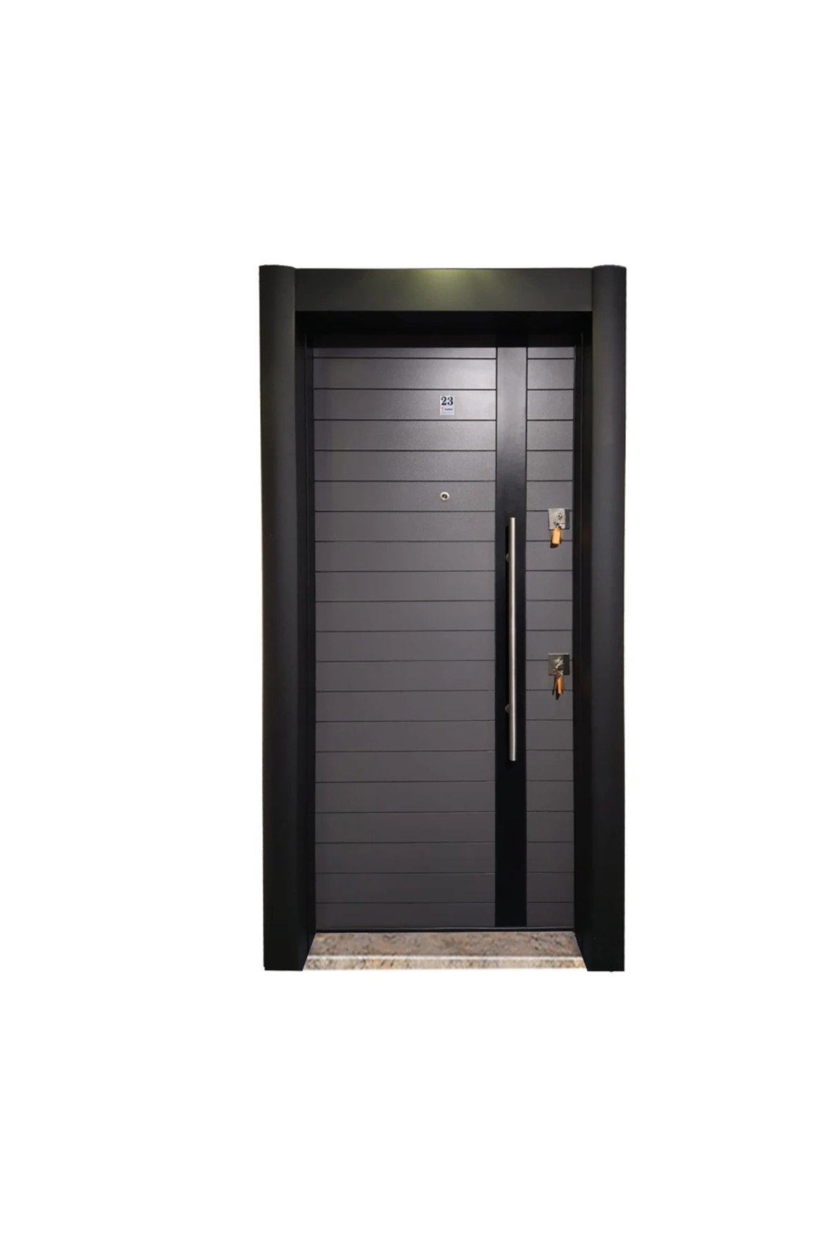 Antrasit Çelik Kapı Modelleri, Gizli Ayarlı Tırnaklı Çelik Kapı Modelleri