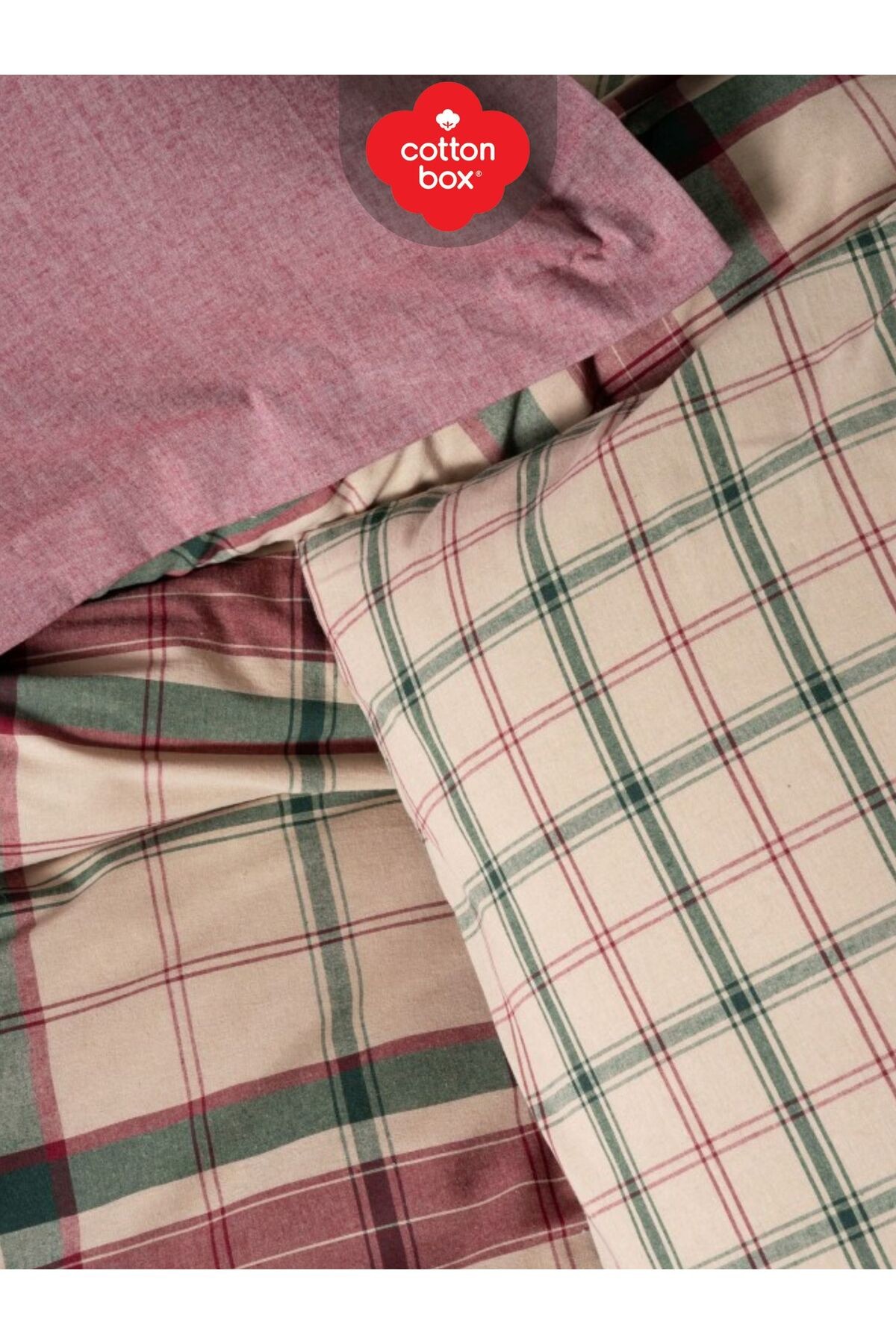 FLANEL WARM JAMIL BORDO Çift Kişilik Nevresim Takımı