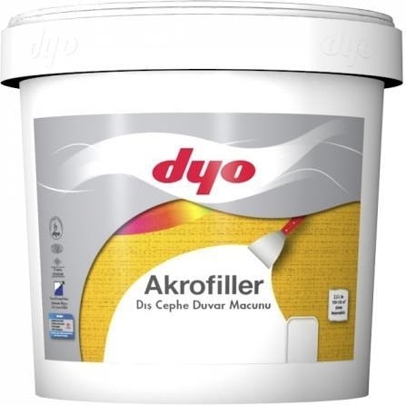 Akrofiller Dış Cephe Macunu 25 kg Beyaz