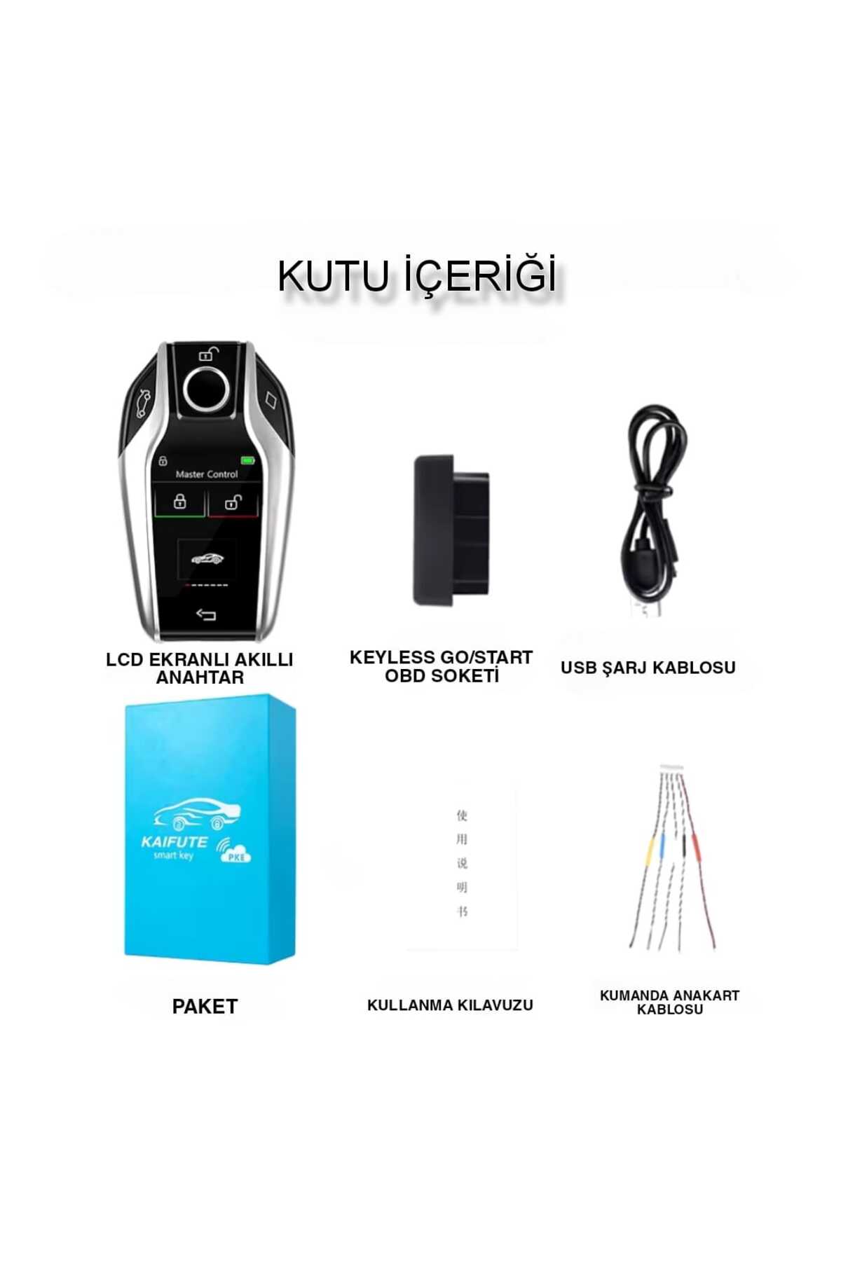 BMW DOKUNMATİK EKRANLI AKILLI ANAHTAR UZAKTAN KUMANDA SMART DISPLAY KEY