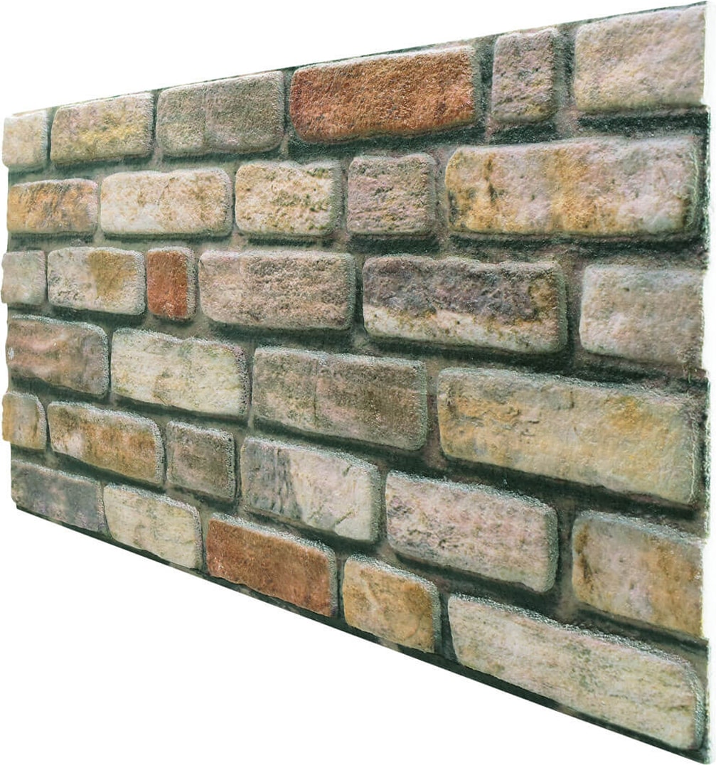 5 Adet (2,5m2) Tuğla Desenli 3 Boyutlu Renkli Strafor Köpük Duvar Kaplama Paneli (BR-566)