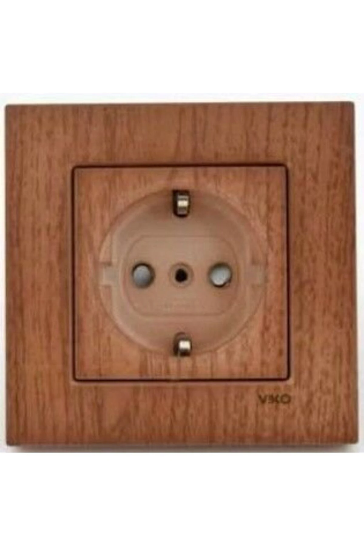 Viko Artline Novella Ceviz Topraklı Priz ÇERÇEVELİ