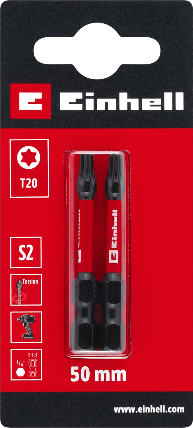 EİNHELL Torx Bits Uç 50 mm T20 S2 2 Adet