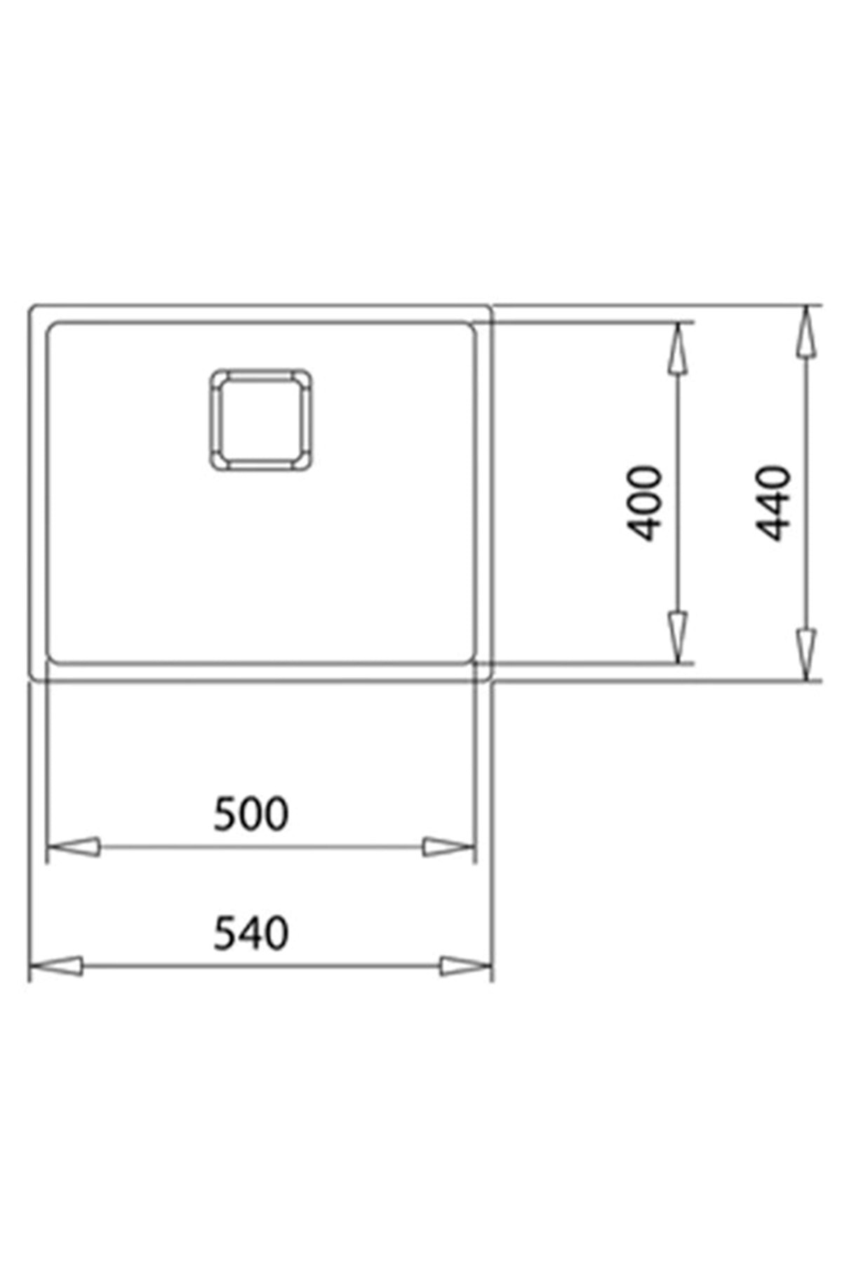 115000024- Flexlinea Rs15 50.40 Titanium Çelik Eviye