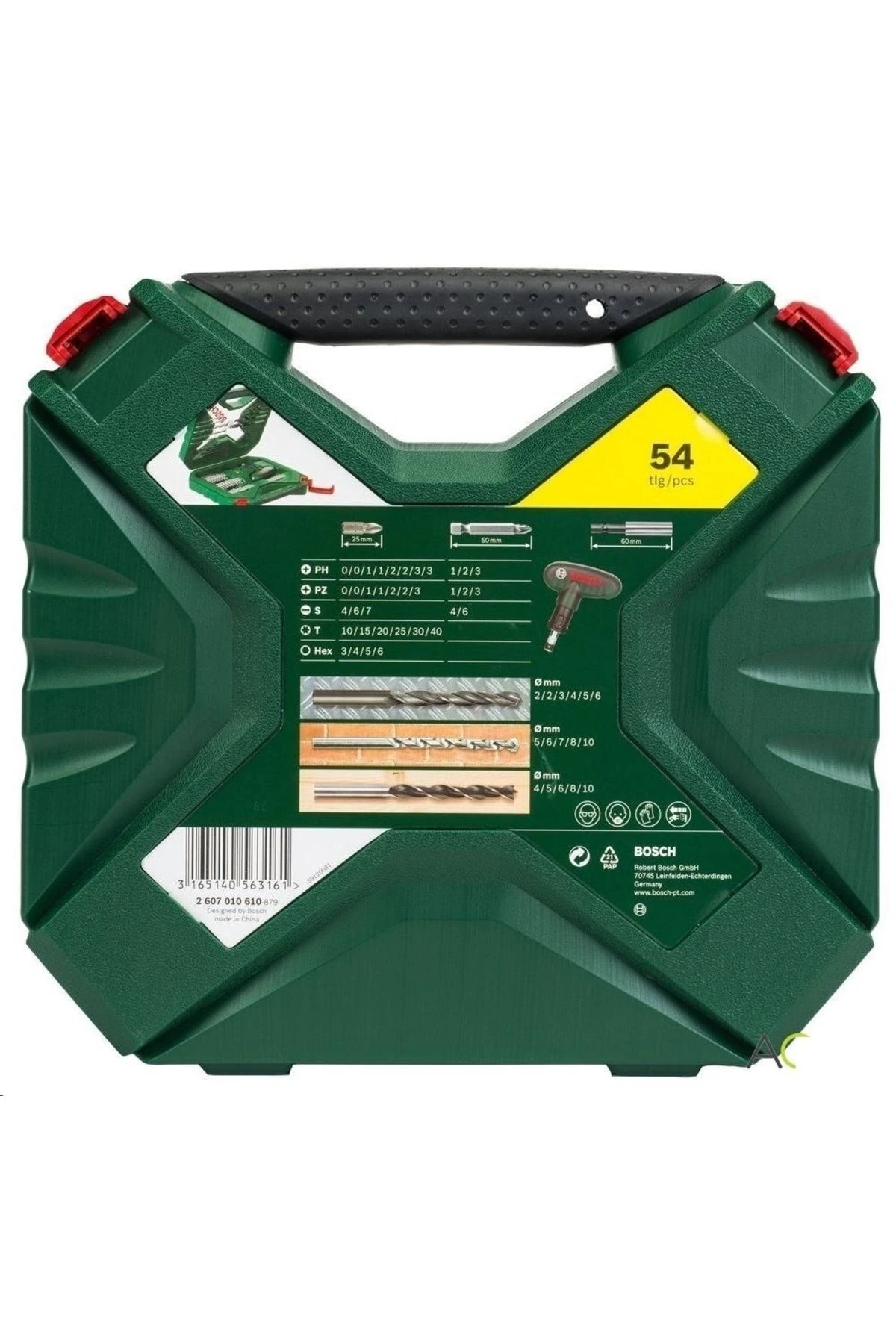 Gsb 185-li (tek Akülü) Kömürsüz Darbeli Matkap Vidalama Şarjlı Matkap + 54 Parça Aksesuar Seti