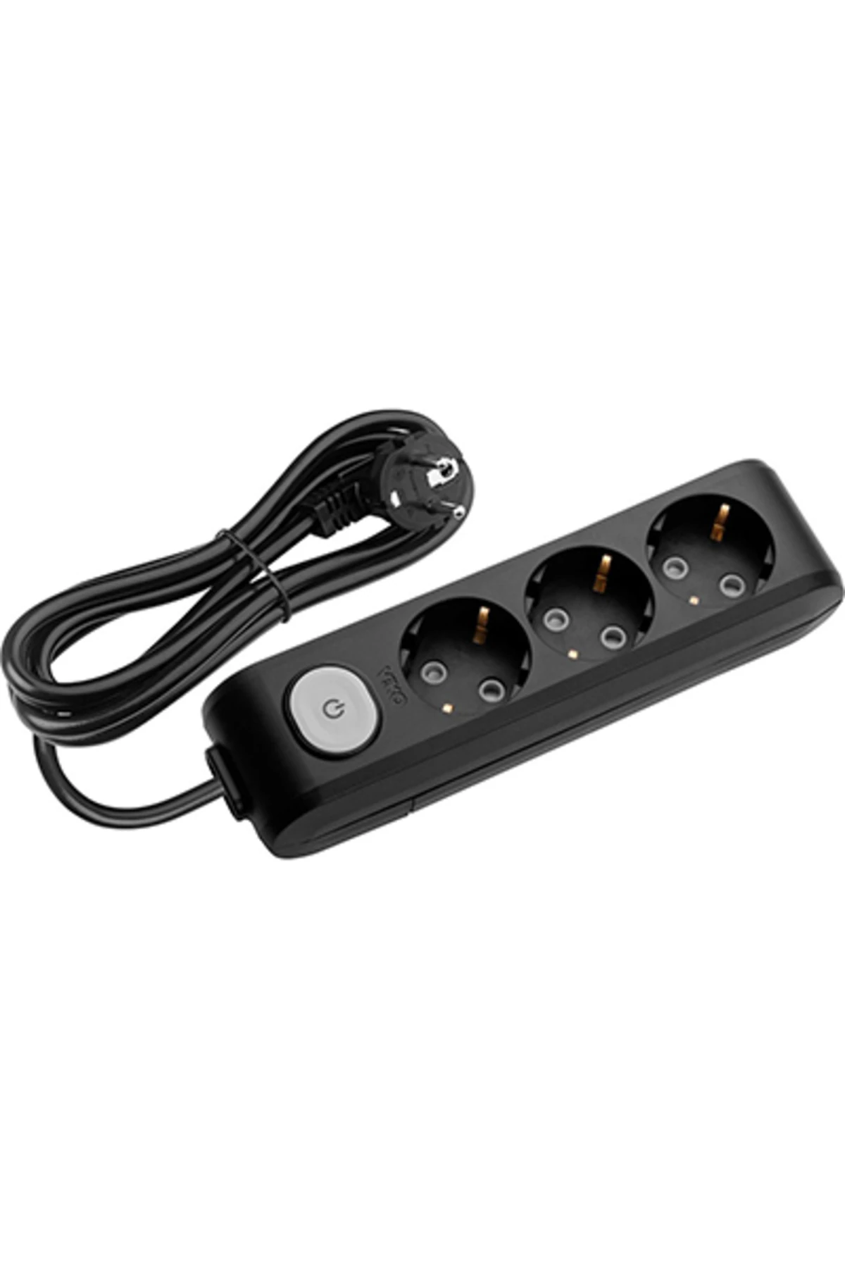 -90137303 Multi Let Siyah Üçlü Priz Anahtarlı Kablolu Çocuk Korumalı 3 Metre