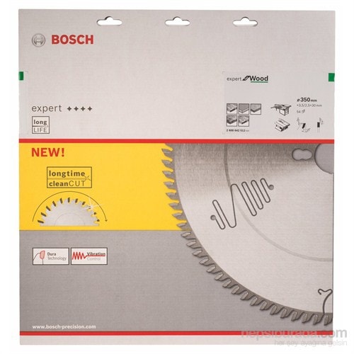 BOSCH - Expert Serisi Ahşap İçin Daire Testere Bıçağı - 350 X 30 X 3,5 Mm, 54 Diş