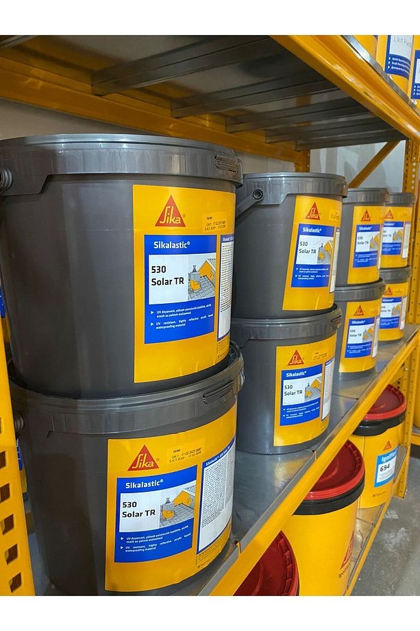 lastic-530 Solar TR Yüksek Yansıtma Etkisine Sahip,UV Dayanımlı,Akrilik Esaslı Su Yalıtım 20Kg