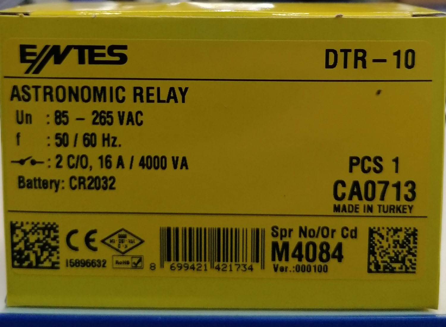 Dtr-10 Astronomic Relay Zaman Saati