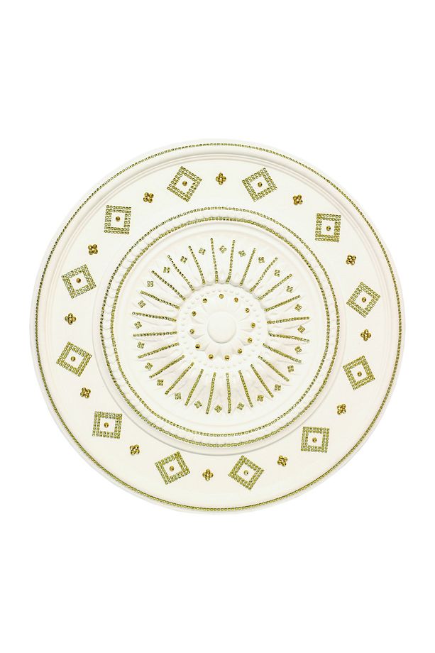 İSTANBUL DESENLİ STROPİYER TAVAN GÖBEĞİ 60 cm - ALTIN SARI Renk