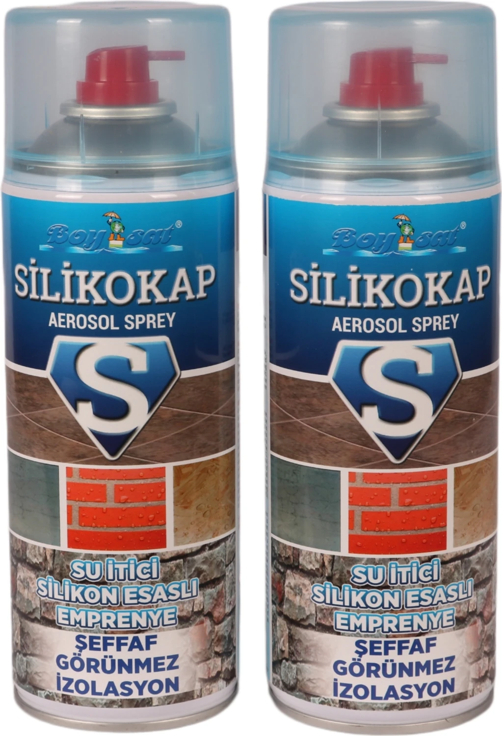 Silikokap Şeffaf Aerosol Su Izolasyon Spreyi 400 ml x 2 Adet Fırsat Paketi