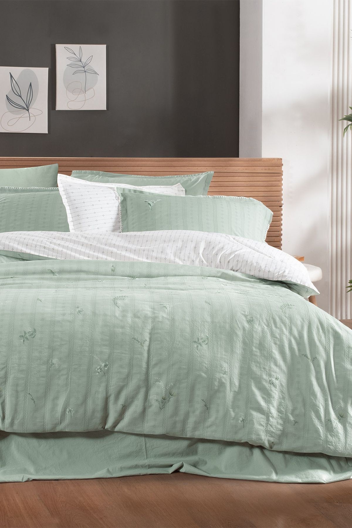 Gracia King Size (Battal Boy) %100 Pamuk Mood Comfort Nevresim Takımı