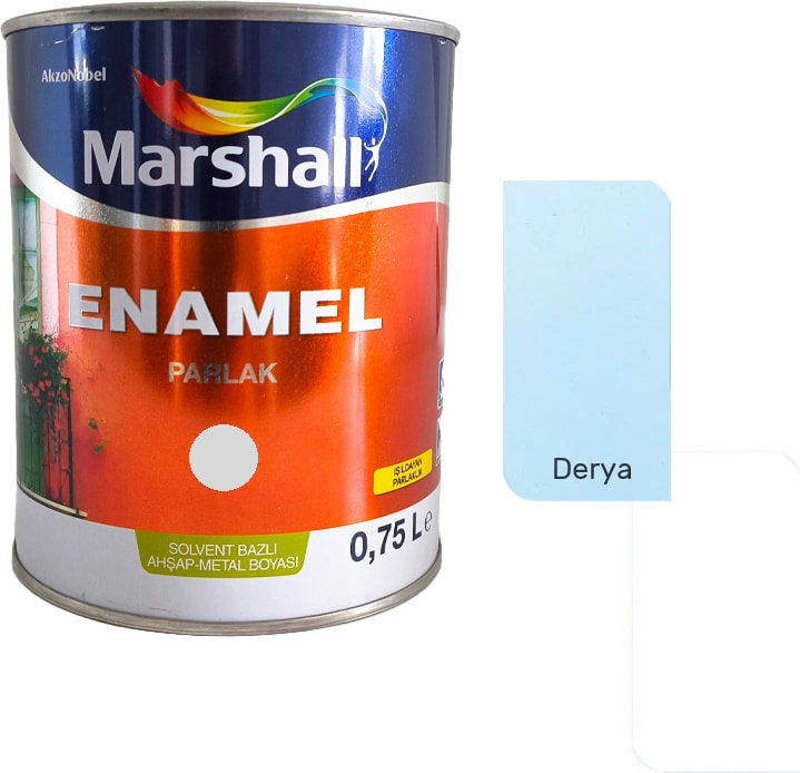 Enamel Sentetik Parlak Yağlı Boya 0.75 Lt Derya