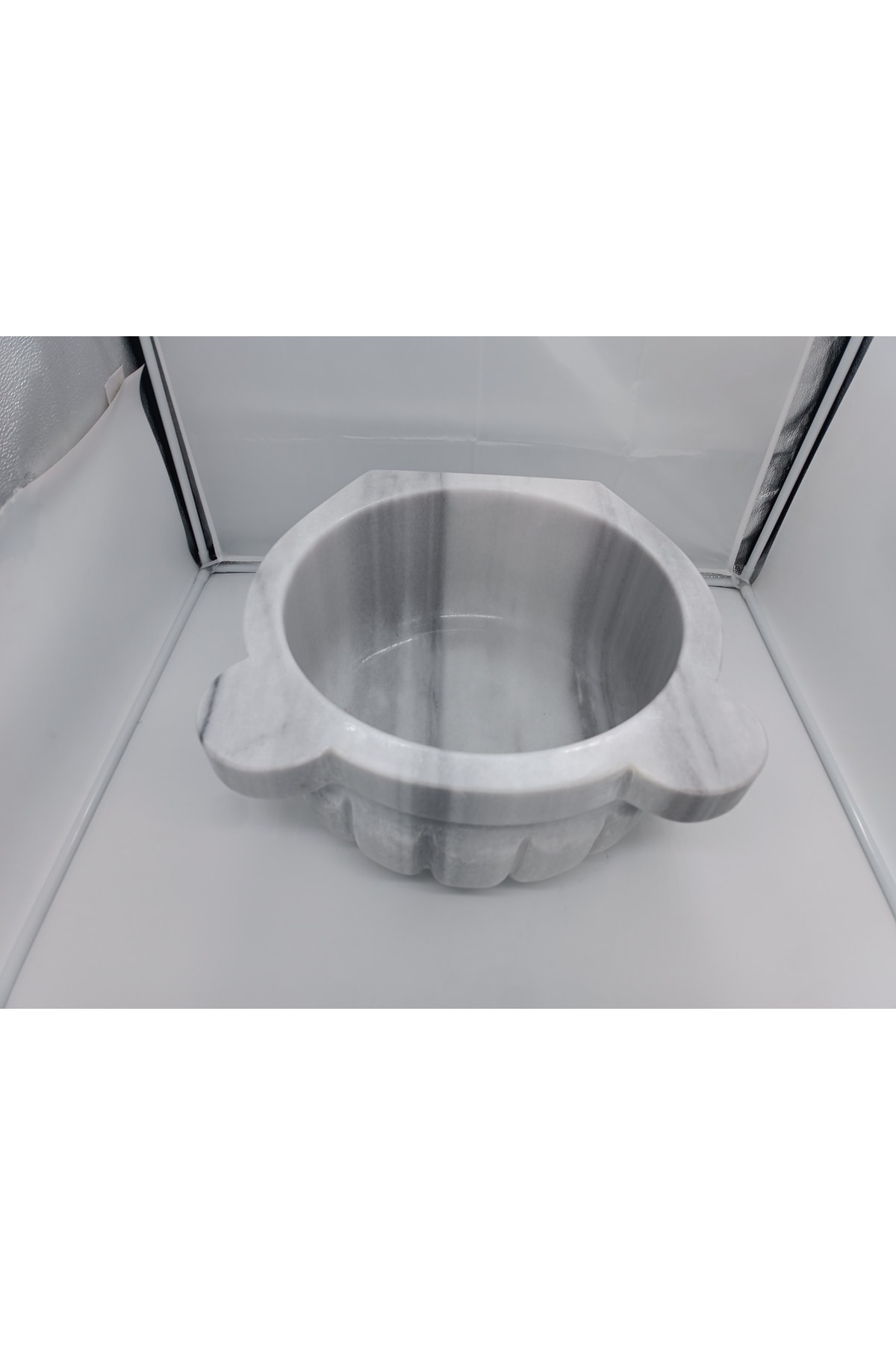 Mermer Kurna Beyaz-kavun Dilimli-hamam Kurnası-banyo Kurnası-ev Hediyesi-mermer Ev Aksesuarlar
