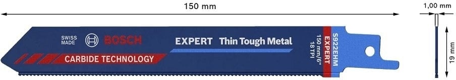 BOSCH S 922 Ehm Paslanmaz Için Tilki Kuyruğu Testere Ucu (10)