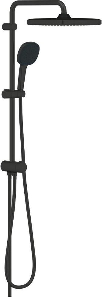 Tempesta System 250 Cube Duvar Bağlantılı, Divertörlü Duş Sistemi Mat Siyah - 269772431