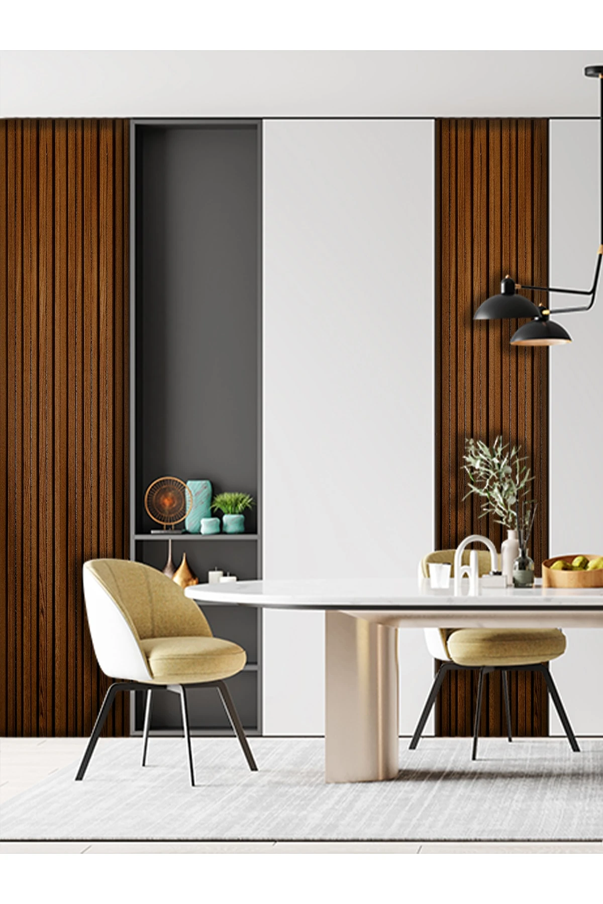 Dekoratif Ahşap Desenli Yapkar Duvar Kaplama Paneli 200x18cm