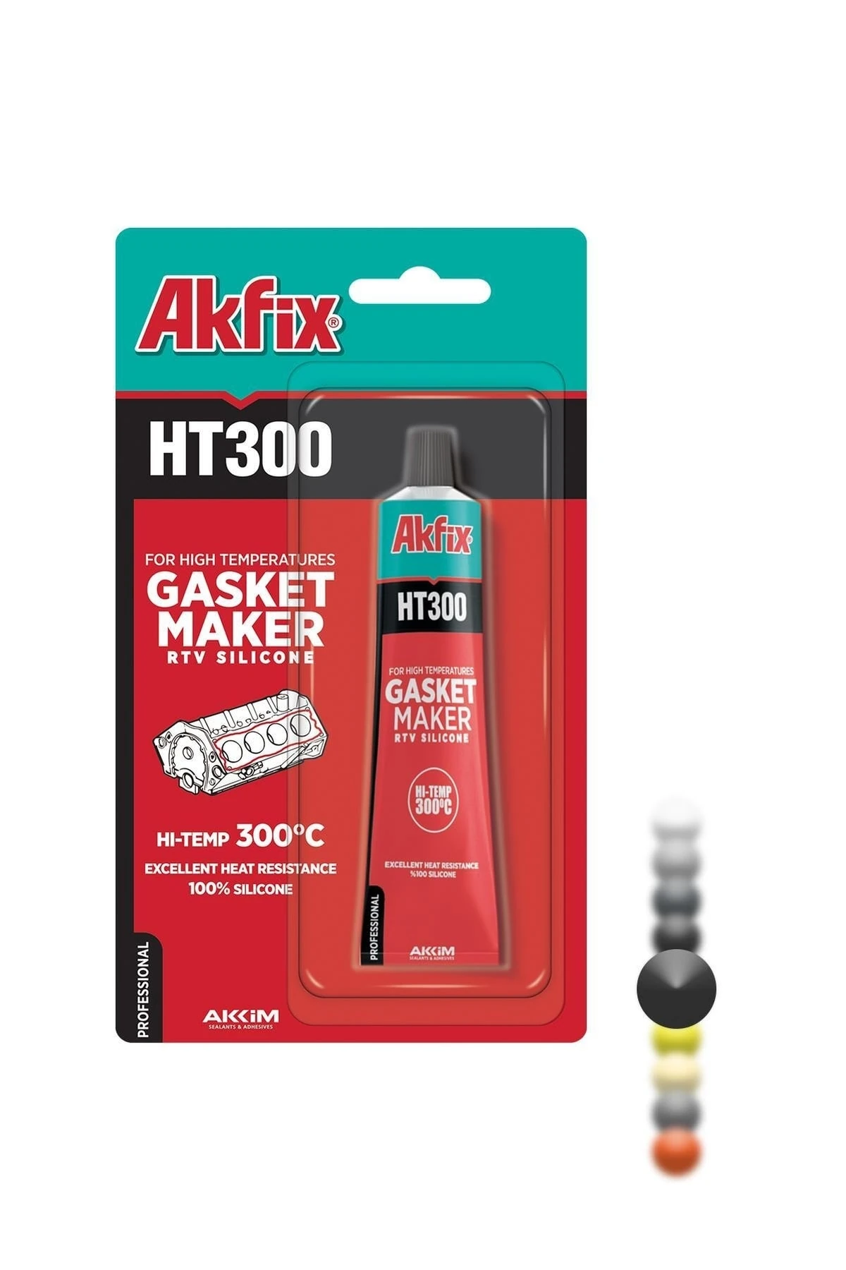 Ht300 Rtv Yüksek Isı Silikonu Siyah