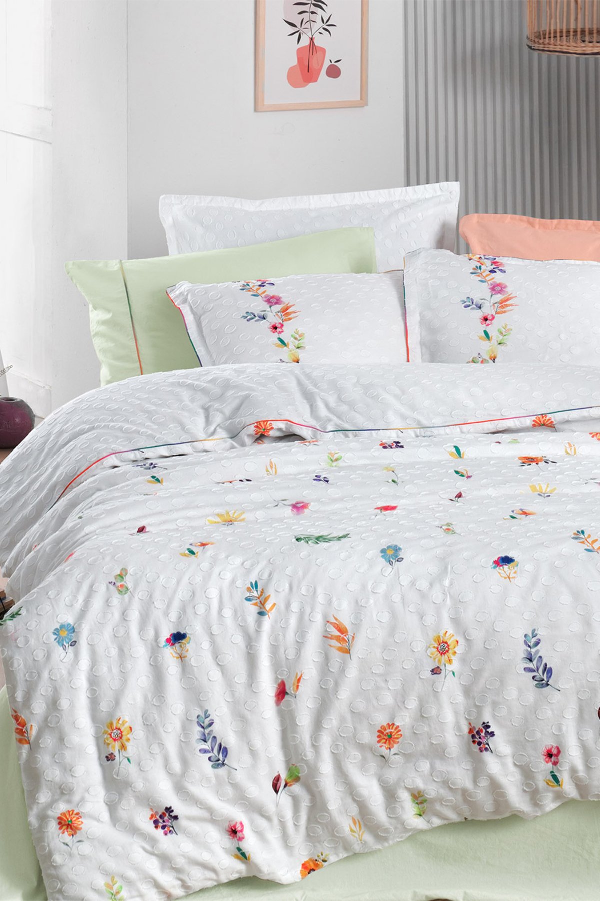 Elvira Multi Çift Kişilik %100 Pamuk Mood Comfort Nevresim Takımı