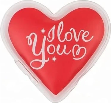 Kalpli Sevgi Mesajlı Cep Sobası,el Isıtıcı,sıcak Su Torbası Pvc 9cm