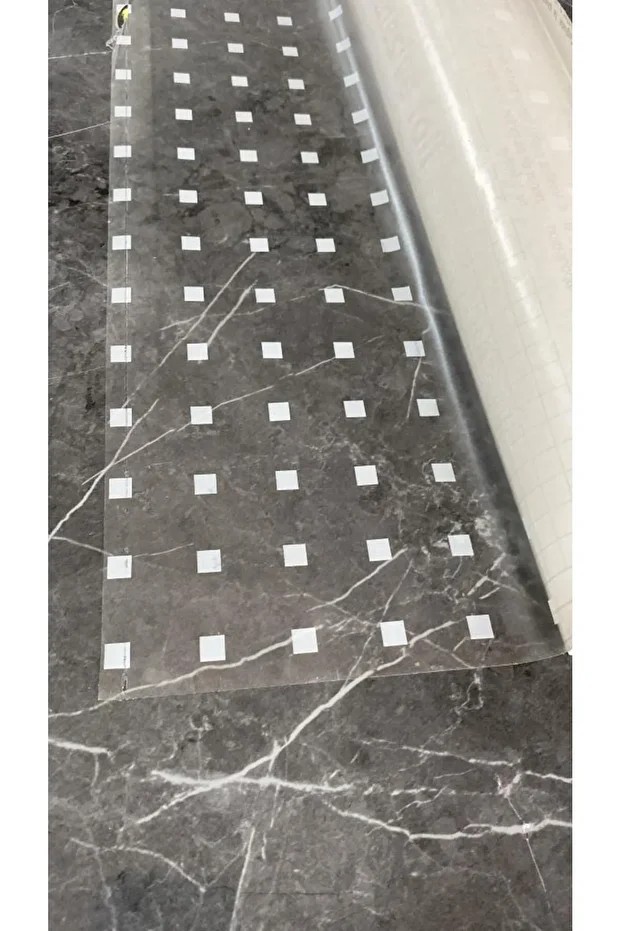 45cmx10 metre 1 Adet Kare Desen Cam Kumlama Folyosu-Buzlu Cam Filmi Duşakabin Balkon Pencere Ev Ofis