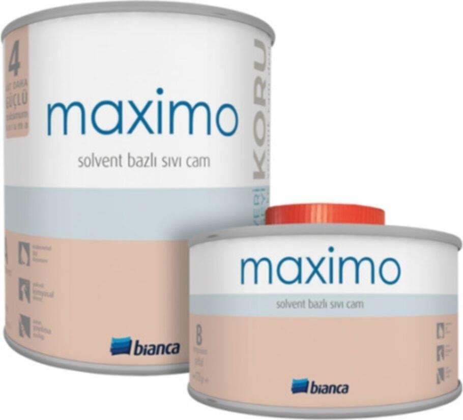 BİANCA  Maximo – Solvent Bazlı Sıvı Cam Parlak 0,5kg Miz