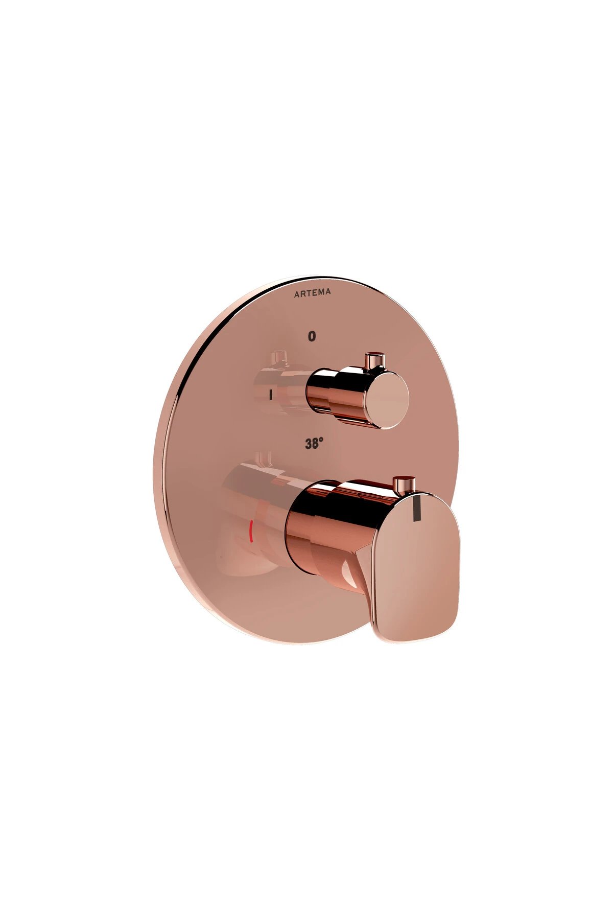 Root Round A4269426 Ankastre Termostatik Banyo Bataryası, Sıva Üstü Grubu, Bakır