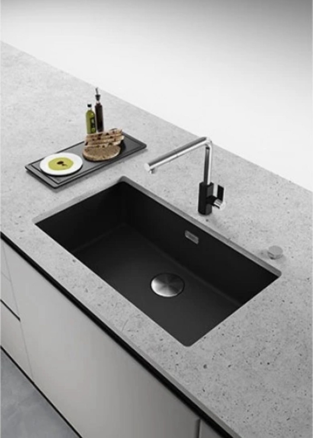 Maris Mrg 210/110/72 Granit Nero Siyah Tezgah Altı Eviye