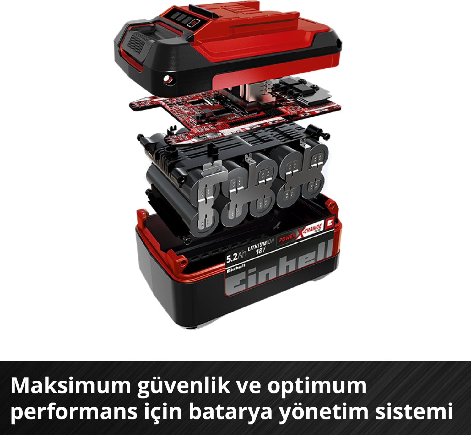 PXC Twinpack 5.2 Ah Power X-Change Akü (Li-Ion, 18 V, 2 x 5.2 Ah, Tüm Power X-Change cihazları ile uyumlu, Aktif Akü Yönetim Sistemi, Özel Şarj Döngüleri) - 4511526