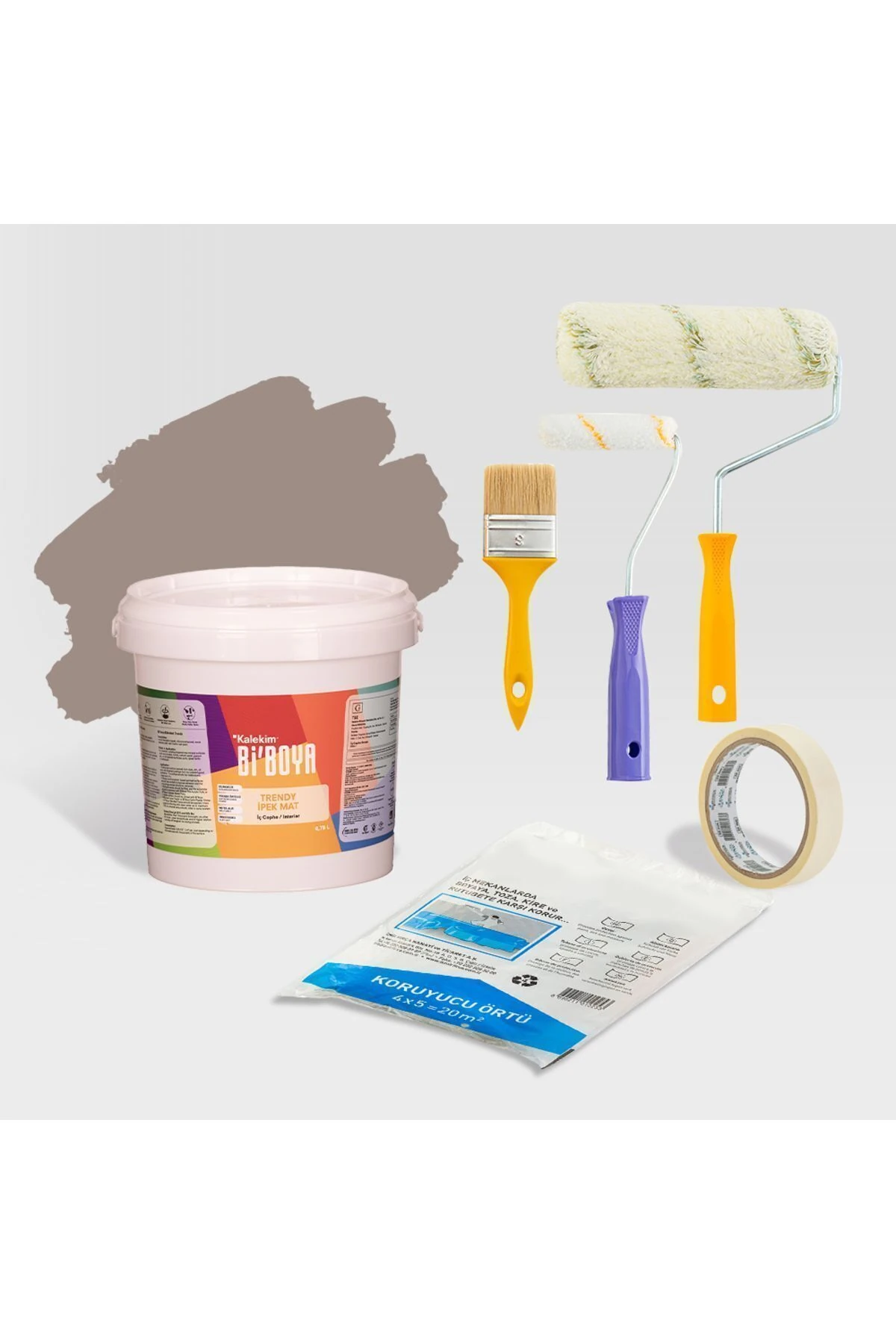 Tek Duvar Boyama Seti Tatlı Gül