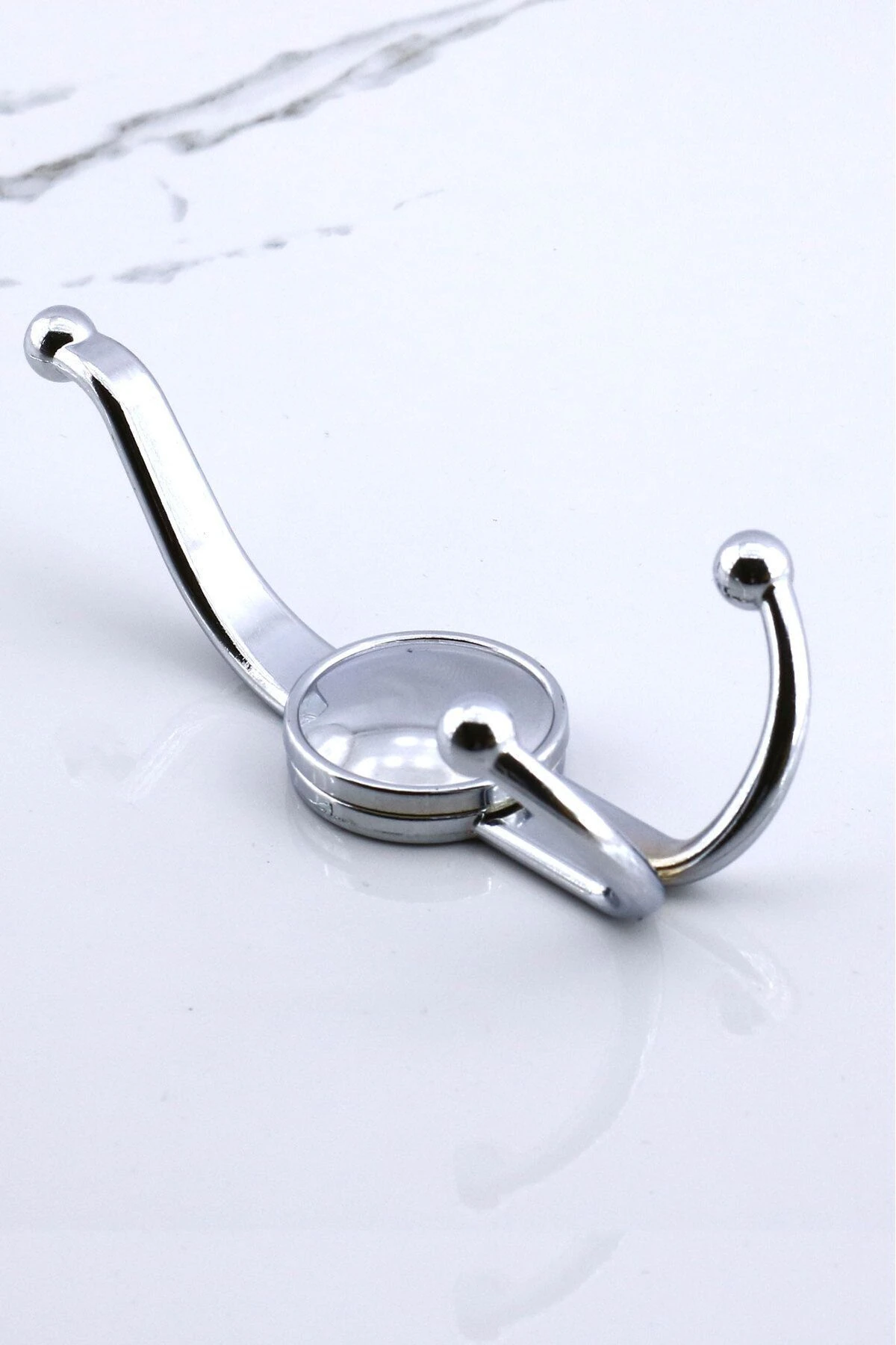 Boncuk Portmanto Vestiyer Duvar Dolap Elbise Askısı Krom Metal Mobilya Kapı Askılığı Askılık