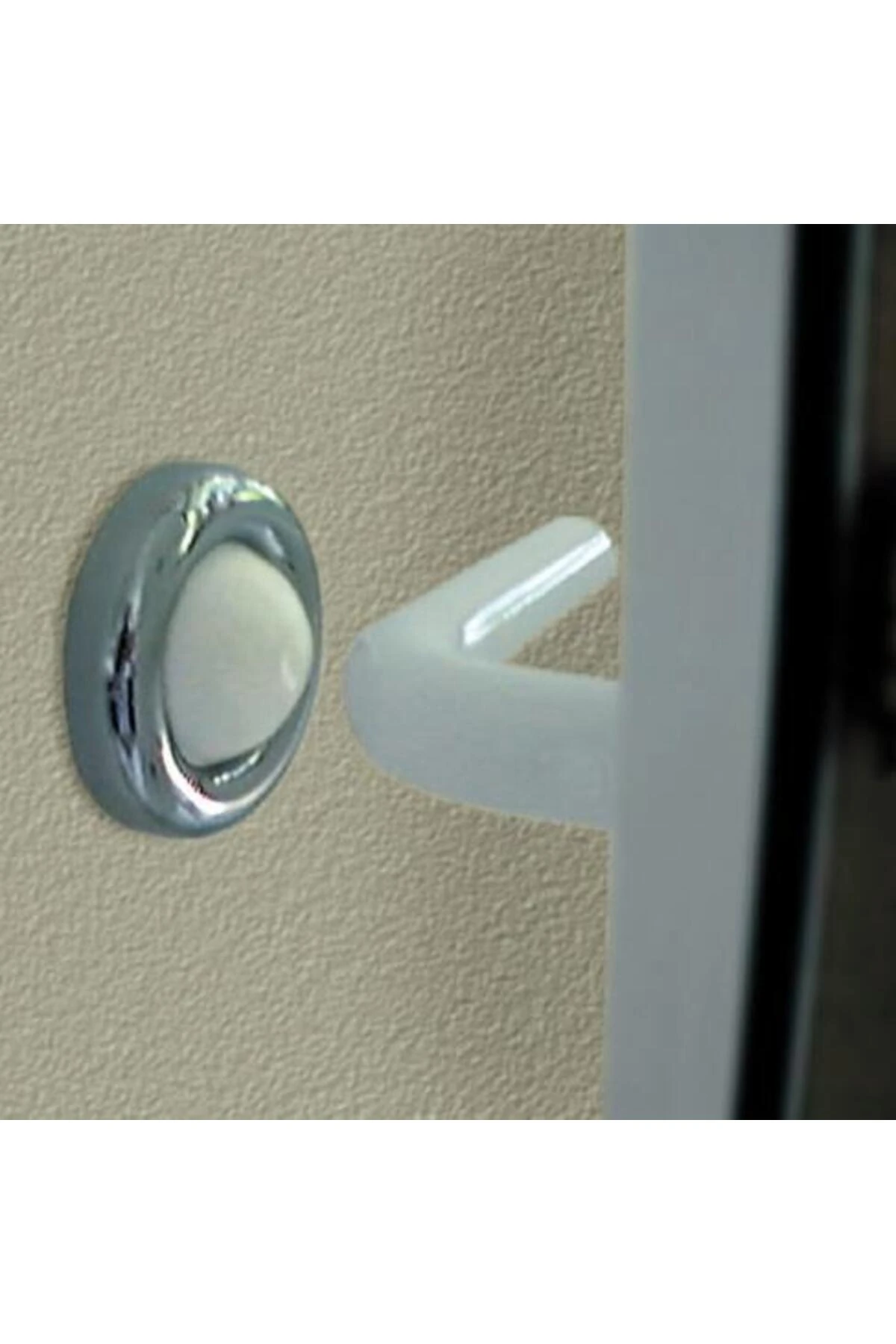 Kapı Pencere Tamponu Duvar Bağlantılı Parlak Krom