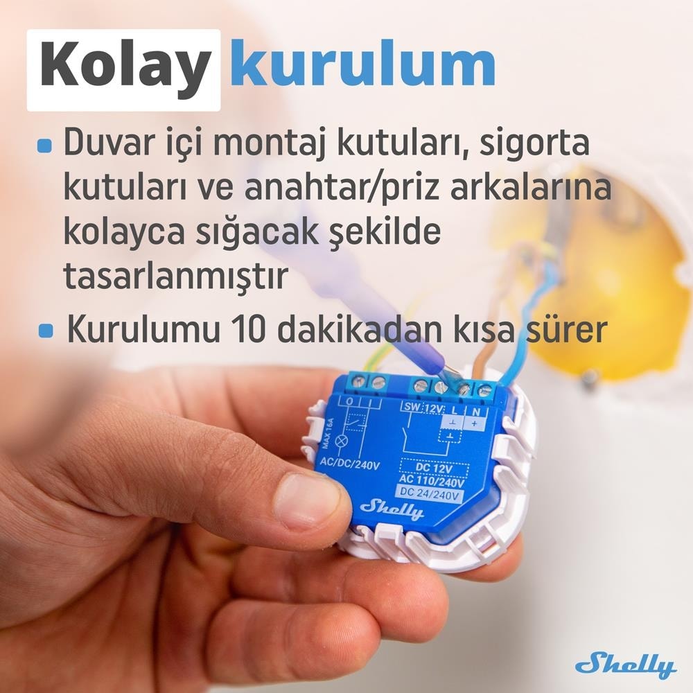Plus 1 Wi-Fi ve Bluetooth Akıllı Röle